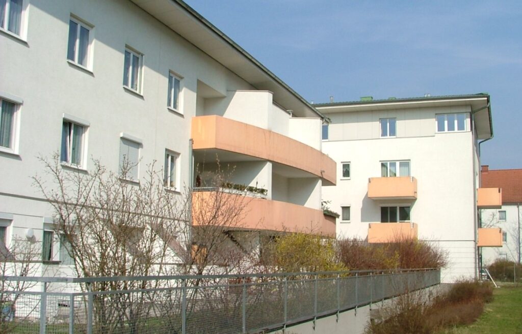 Rückansicht Wohnverbund Casa Linz