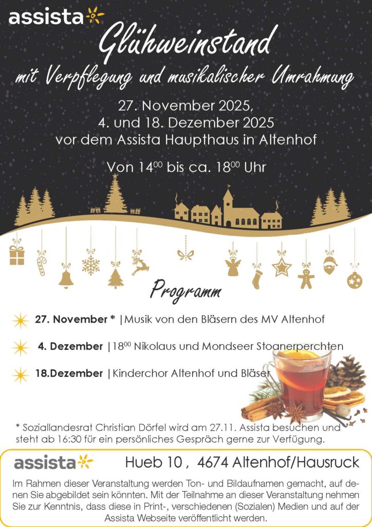 Plakat Glühweinstand 2025
