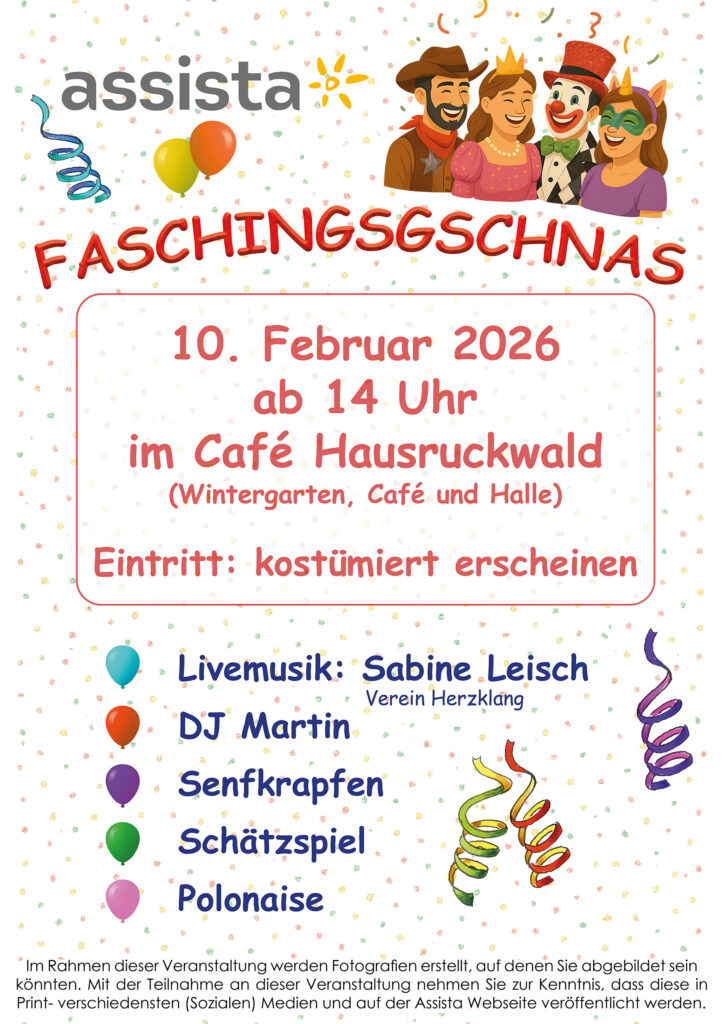 Plakat Faschingsgschnas 2026